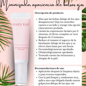 Minimizador apariencia de bolsas ojos