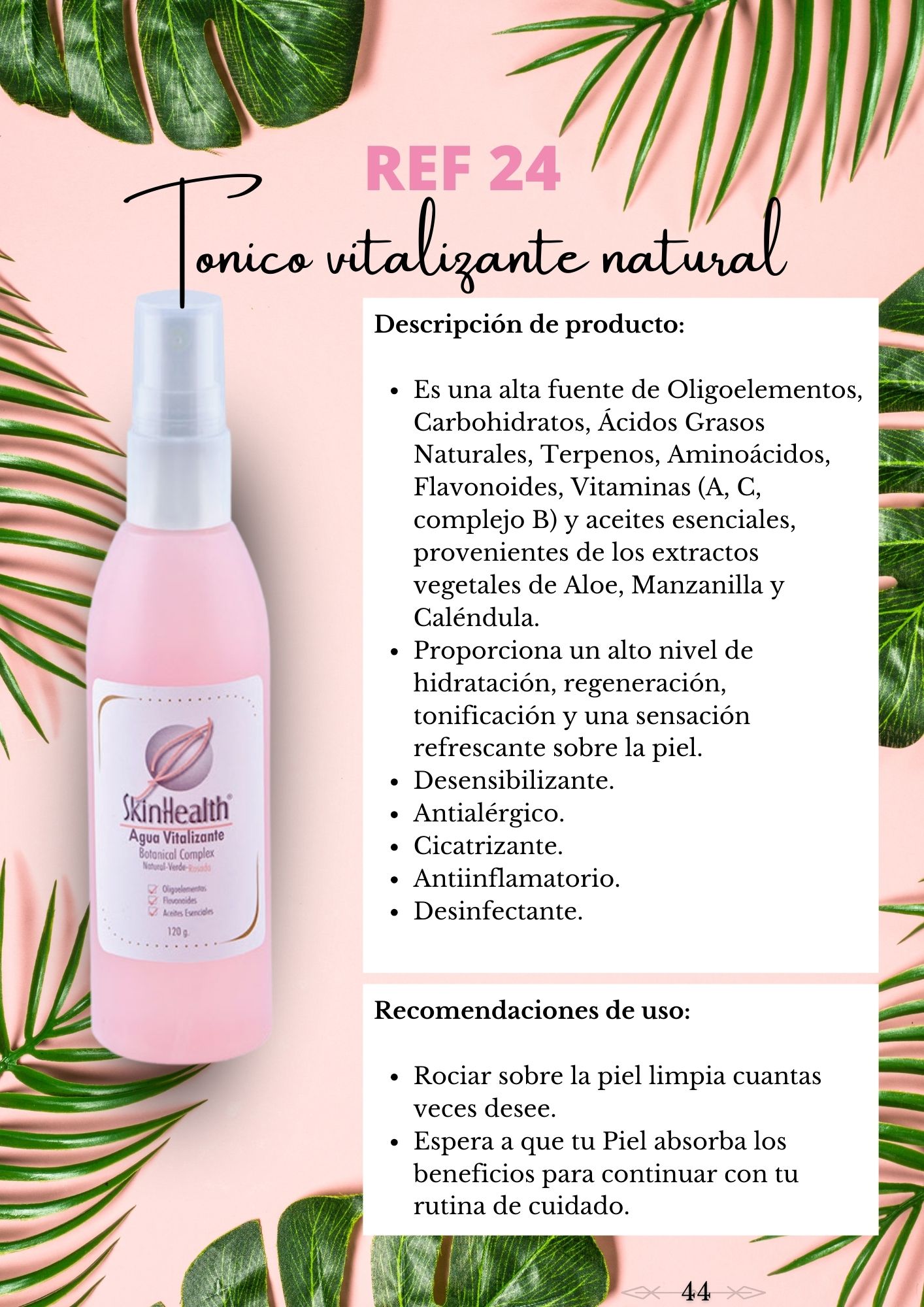 Tonico vitalizante natural