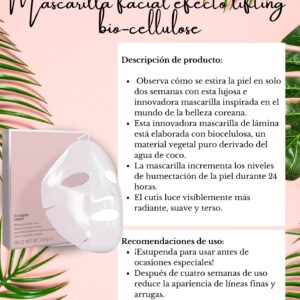 Mascarilla facial efecto lifting bio-cellulose