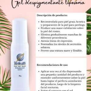 Gel despigmentante liposoma