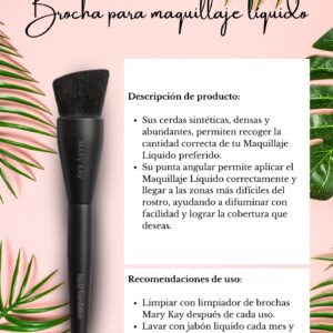 Brocha para maquillaje líquido