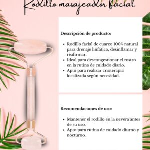 Rodillo masajeador facial