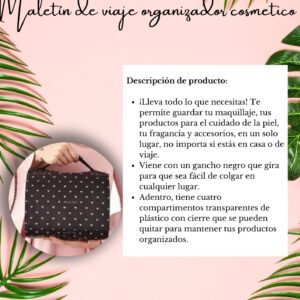 Maletín de viaje organizador cosmetico